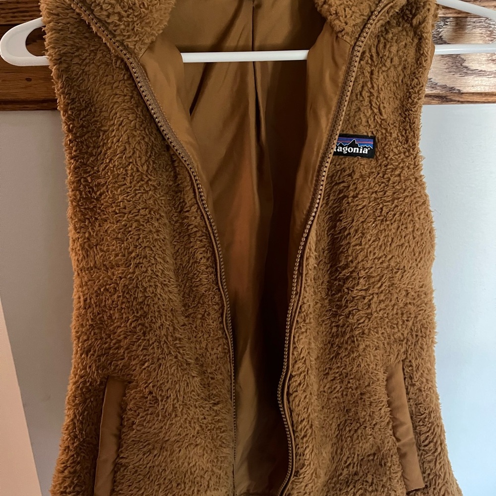 Patagonia Tan Sherpa Vest